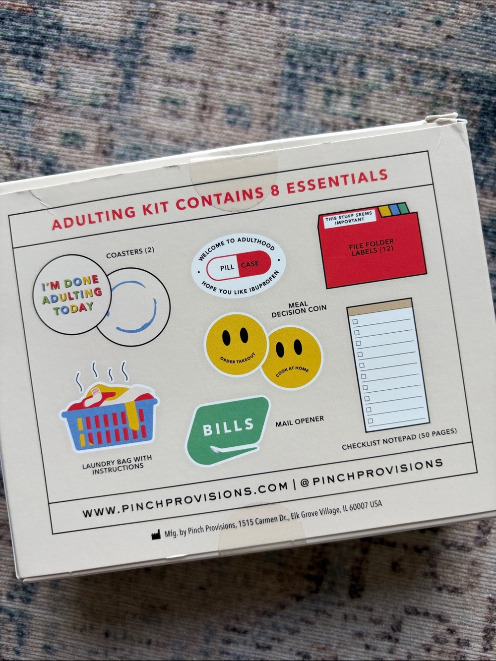 Pinch Home Desk Organizer Adulting Kit